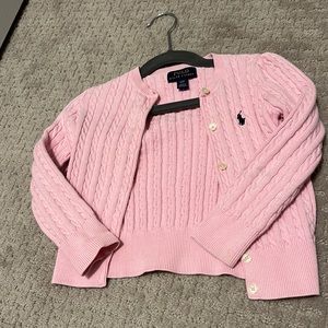 Toddler girls ribbed cardigan